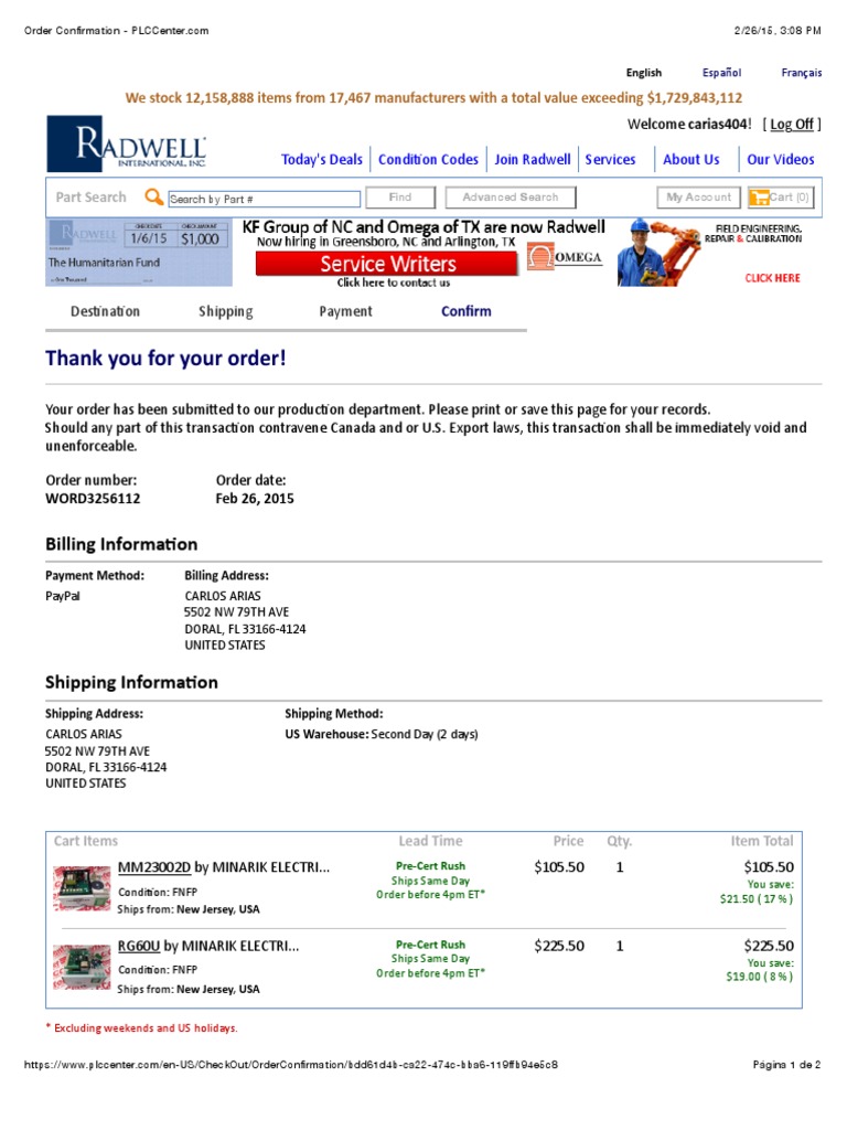 Order WORD3256112 | PDF | Economies | Business