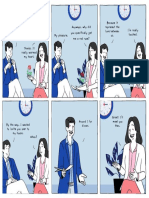 Blue Job Application Office 6 Panel Comic Strip