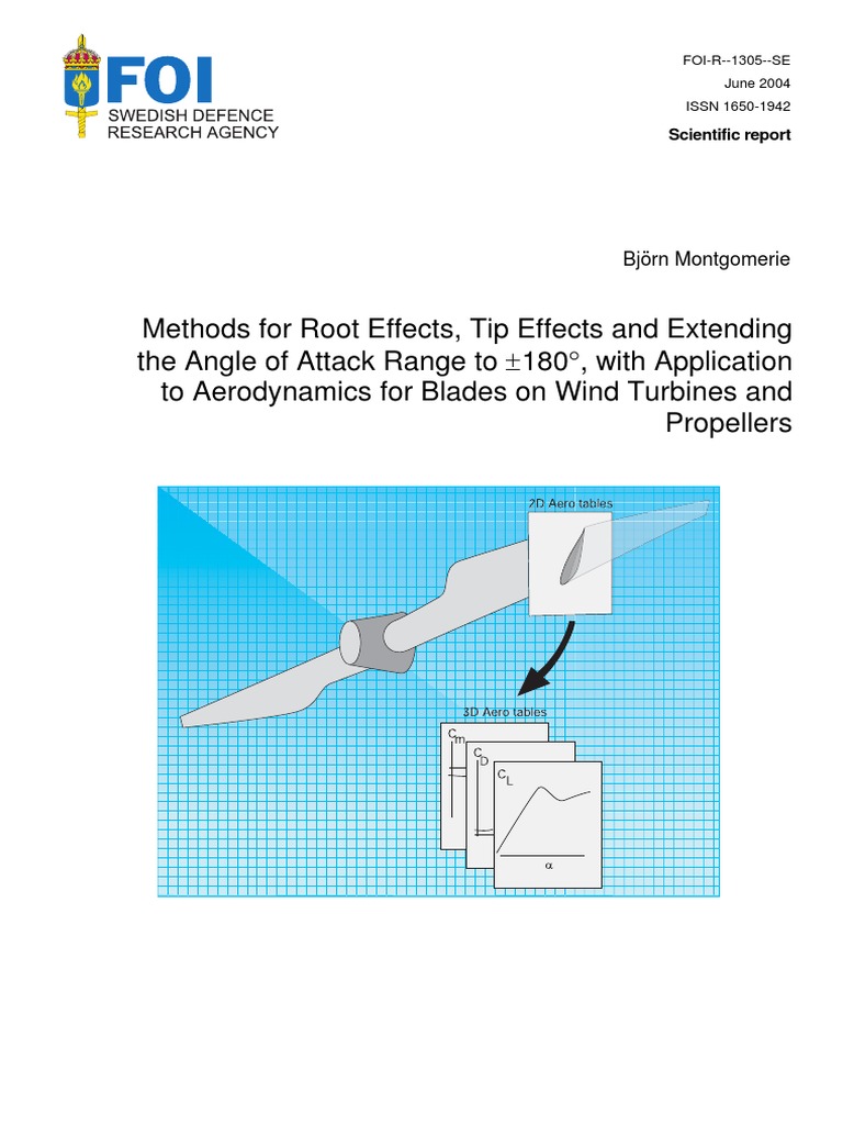 Aerodynamics for Wind Turbines | PDF | Lift (Force) | Airfoil