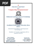 Project Report ON: Maharani Laxmibai College of Technology