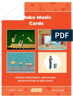 Make Music Cards: Choose Instruments, Add Sounds, and Press Keys To Play Music