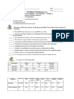 General Mathematics Activity Sheet - Quarter 2 - Week 1 Title of The Activity: Compound Simple Interest Most Essential Learning Competency