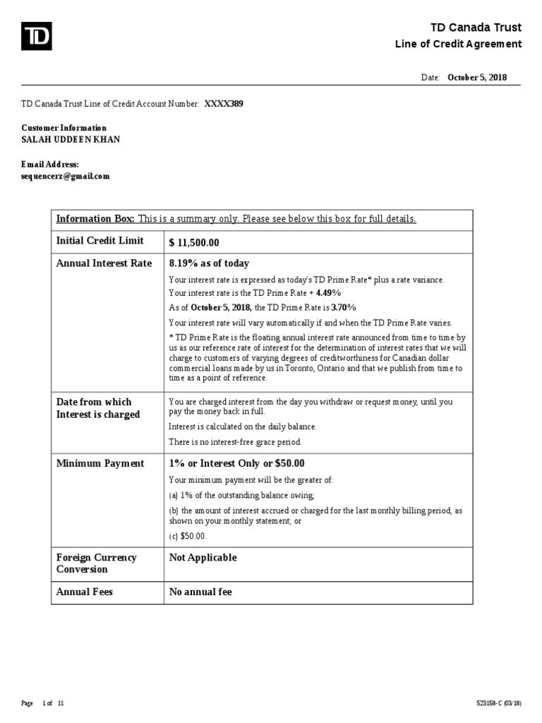 This Is A Summary Only. Please See Below This Box For Full Details PDF Credit Finance