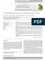 Asociation Between Meteorological Factors and Hepatitis A in Spain 2010-2014