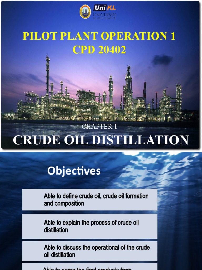 Chapter 1 Crude Oil Distillation Pdf Petroleum Oil