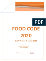 Food Code 2020 Draft