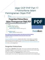 Tutorial Belajar OOP PHP Part 17 (Polimorphisme)