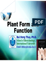 Plant Form and Function: School of Biotechnology, International University