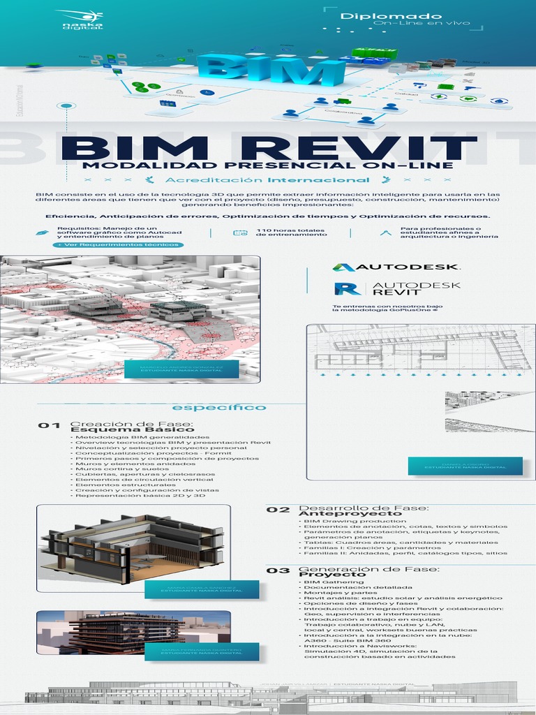 Diplomado On-Line en BIM Revit | PDF | Autodesk Revit | Sectores Economicos