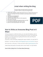 Document#4-Guidelines of How To Write A Website Blog-1