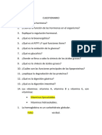 Respuestas de Cuestionario Bioquímica