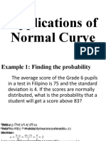 Lesson 2.5 Application of Normal Curve