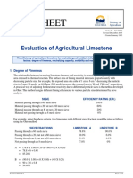 Evaluation of Agricultural Limestone