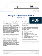 Nitrogen Fertilization As Related To Soil PH