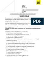Worksheet Managerial Econ