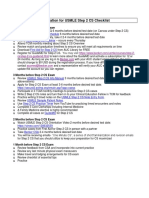 Preparation For USMLE Step 2 CS Checklist