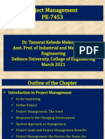 Lecture 1 - Chapter 1 - Introduction To Project MGT