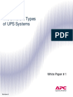 The Different Types of UPS Systems: White Paper # 1