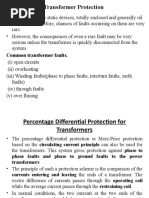 Transformer Protection: Common Transformer Faults. (I) Open Circuits