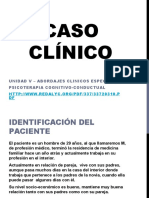 Estudio de Caso Clinico Desde La Psicoterapia Cognitiva Conductual