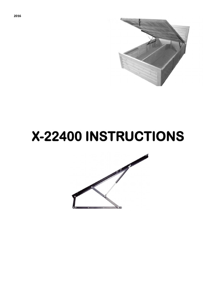 Bed Lift Mechanism Instructions PDF Screw Manufactured Goods
