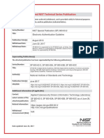 Archived NIST Technical Series Publication