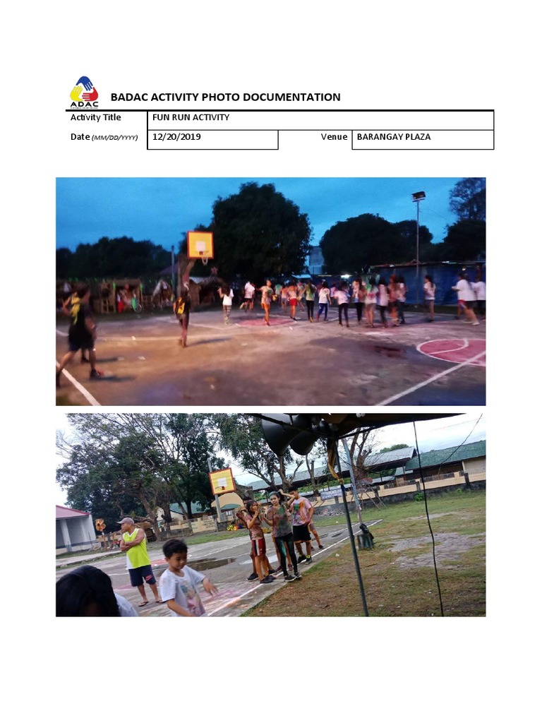 Activity Photo Docs Fun Run | PDF