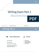 Writing Exam Part 1: Discursive Essay