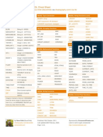 Mysql Cheat Sheet: by Via