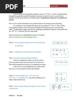 Completing The Square