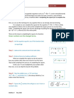 Completing The Square