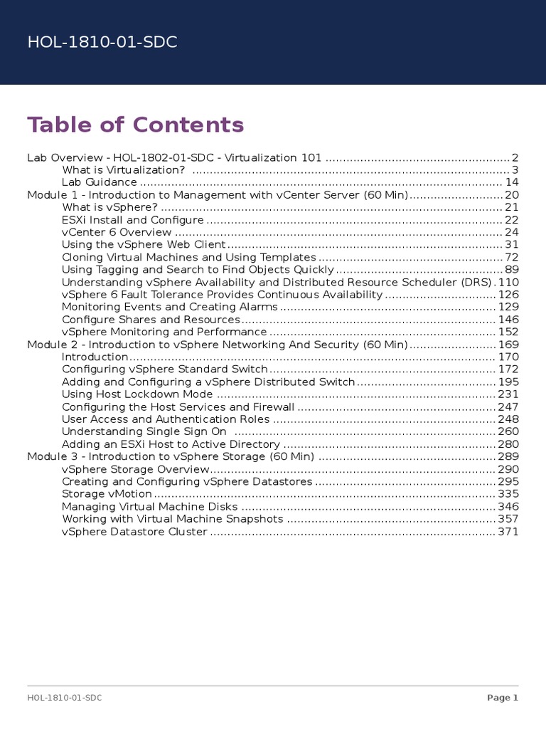 Hol 1810 01 SDC - PDF - en | PDF | Virtual Machine | Virtualization