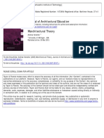 Andrew Herscher, Warchitectural Theory - Journal of Architectural Education