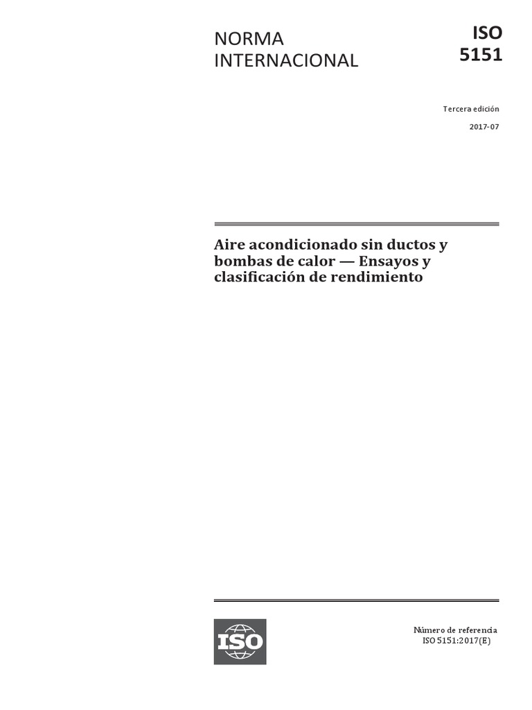 ISO 5151 2017 Español | PDF | Organización internacional para la ...