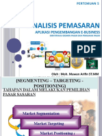 E-Business Analisis Pemasaran STP - Pertemuan 5