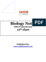 2nd Year Biology PDF Notes