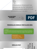 Analisis Pengaruh Penggantian Kabel Penghantar Sutm Terhadap Susut Daya Penyulang Beru Pt. PLN (Persero) Ulp Wlingi