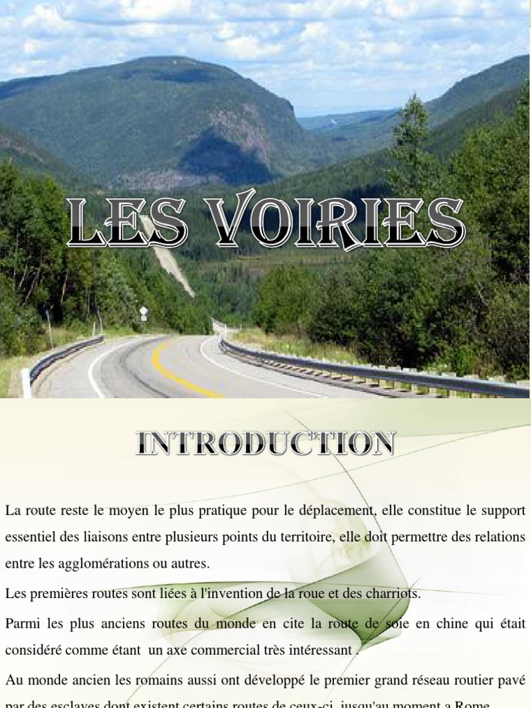 Caractéristiques et types de routes | PDF | Route | Autoroute