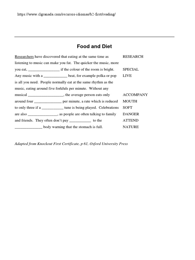 Fce word formation pdf