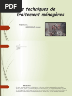Les Techniques Du Traitement Ménagères