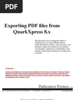 Exporting PDF Files From Quarkxpress 8.X