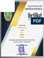 Sertifikat Iman Syukur Gea (ULM A) ( - PENDIDIKAN - )