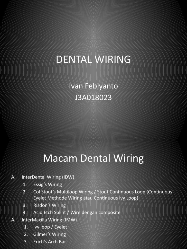 Dental Wiring PDF