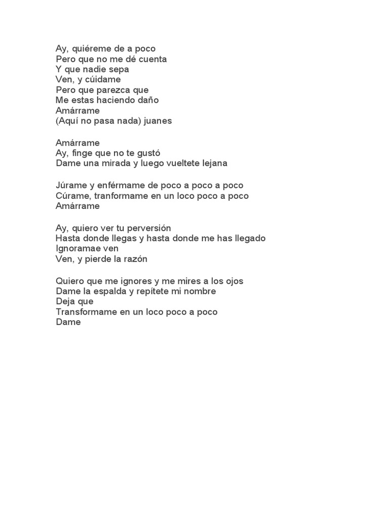 Letra Cancion 2 | PDF | Hogar, jardinería y bricolaje | Arte