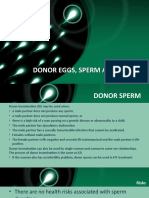 Donor Sperm, Egg, Embryo