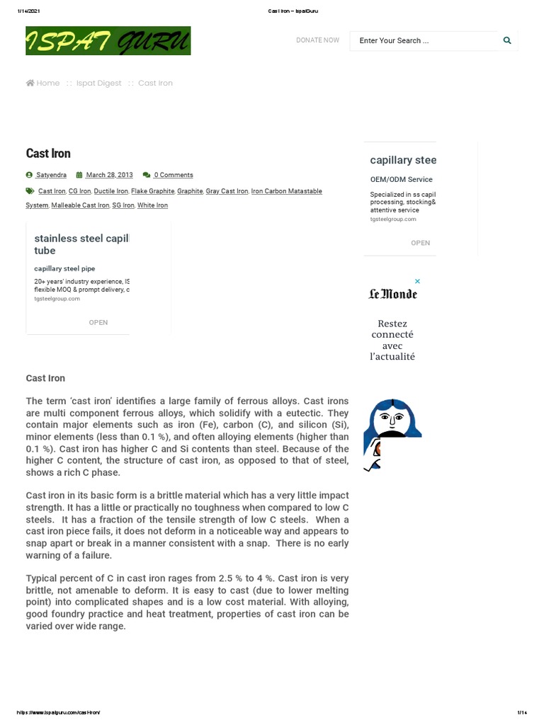 Cast Iron Ispatguru Pdf