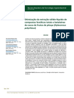 Otimização Da Extração Sólido-Líquido de Compostos Fenólicos Totais e Betalaínas Da Casca de Frutos de Pitaya (Hylocereus Polyrhizu