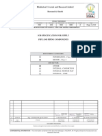 Hindustan Urvarak and Rasayan Limited Barauni & Sindri: Job Specification For Supply Pipe and Piping Components