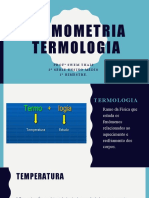 Termometria Termologia