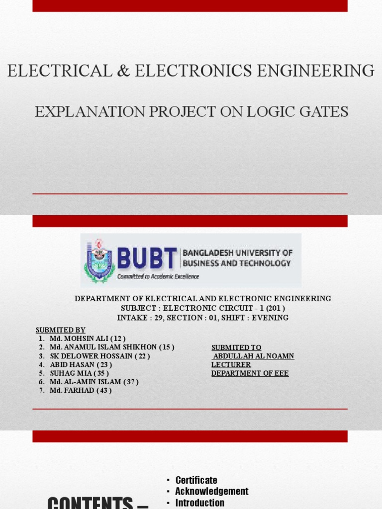 Logic Gates in Electrical Engineering | PDF | Logic Gate | Boolean Algebra
